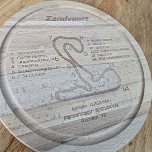 Houten Circuitbord Zandvoort