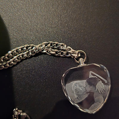 Gepersonaliseerde Kristallen Hanger met Foto – 2D Lasergravure - Afbeelding 5