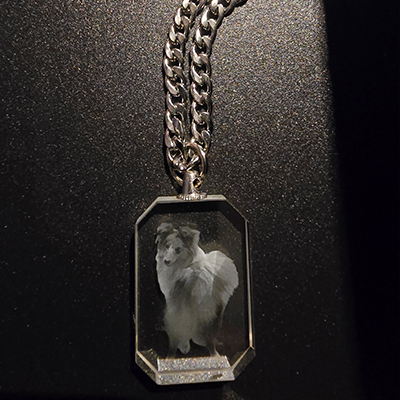 Gepersonaliseerde Kristallen Hanger met Foto – 2D Lasergravure - Afbeelding 4